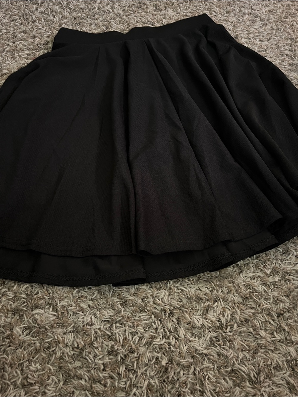 chic Black Circle Skater Skirt